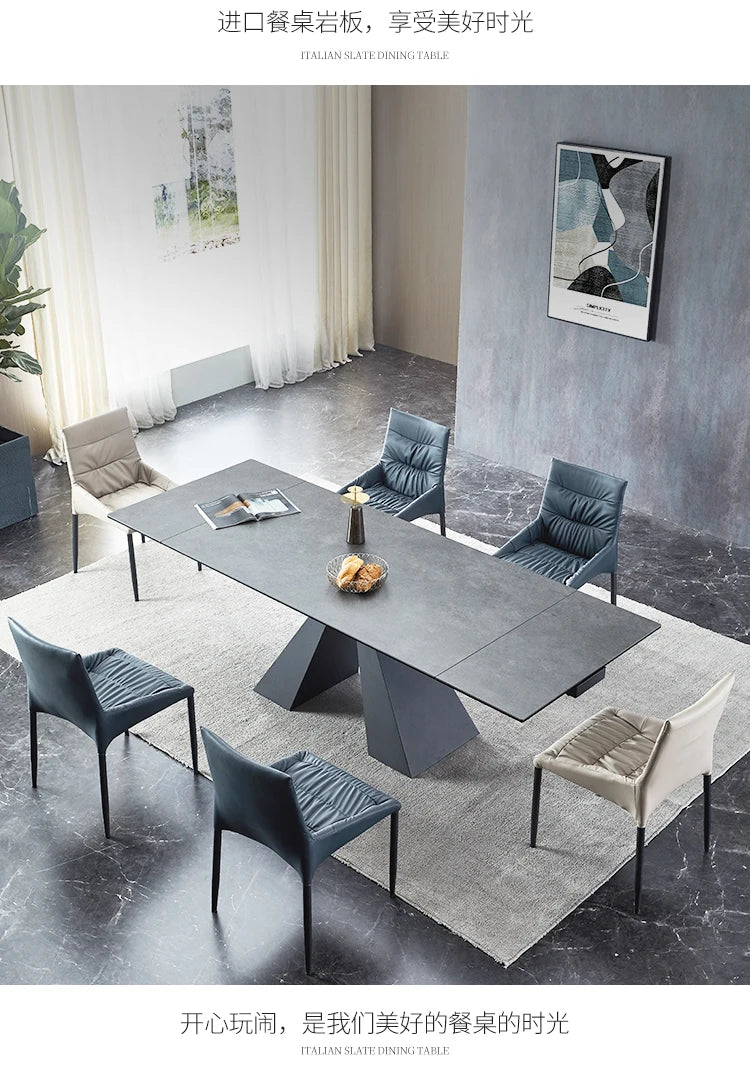 Extendable Extending Dining Table Coffee Restaurant Kitchen Study Dining Table Modern Luxury Service Mesa Living Room Furniture
