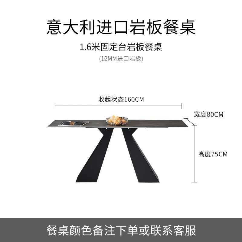 Extendable Extending Dining Table Coffee Restaurant Kitchen Study Dining Table Modern Luxury Service Mesa Living Room Furniture
