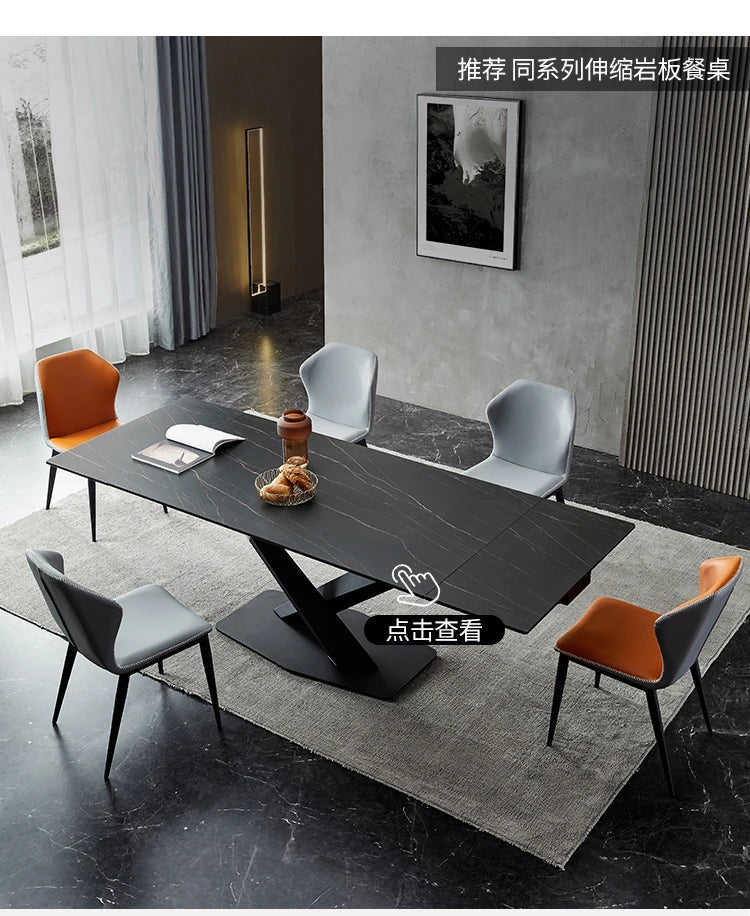 Extendable Extending Dining Table Coffee Restaurant Kitchen Study Dining Table Modern Luxury Service Mesa Living Room Furniture