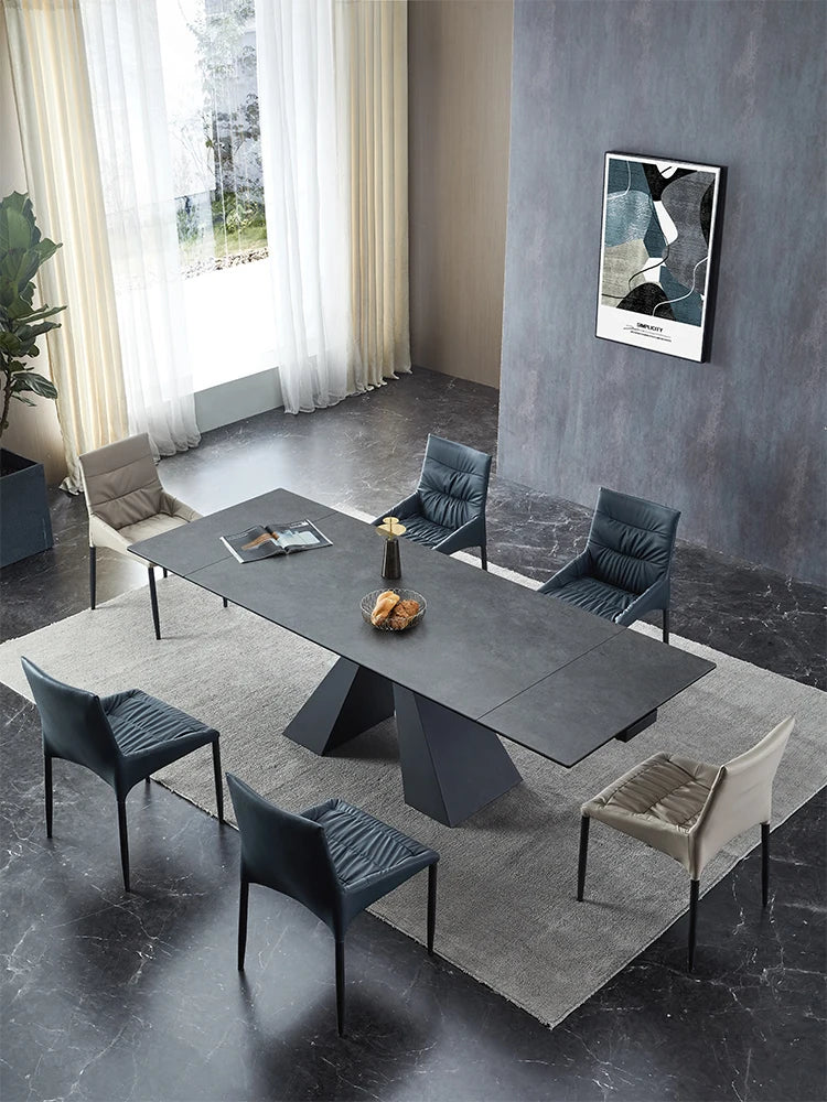 Extendable Extending Dining Table Coffee Restaurant Kitchen Study Dining Table Modern Luxury Service Mesa Living Room Furniture