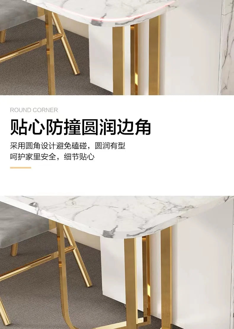 Folding Dining Table 8-10 People Table Set 1.6m Square Table With Chair Set Furniture For Dining Room Apartment Living Room
