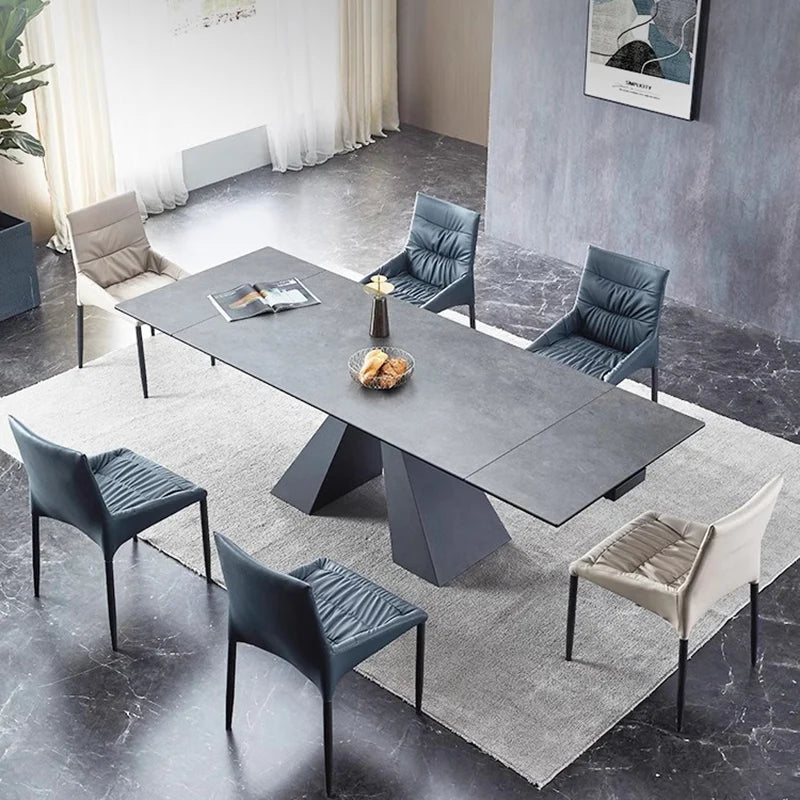 Extendable Extending Dining Table Coffee Restaurant Kitchen Study Dining Table Modern Luxury Service Mesa Living Room Furniture