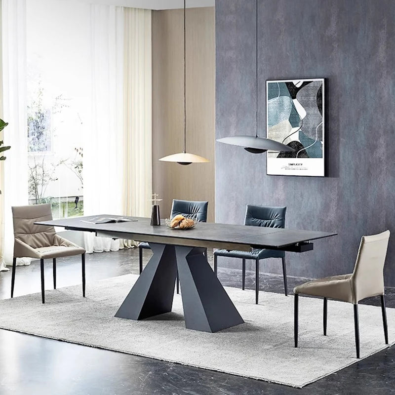 Extendable Extending Dining Table Coffee Restaurant Kitchen Study Dining Table Modern Luxury Service Mesa Living Room Furniture