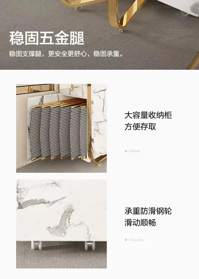 Folding Dining Table 8-10 People Table Set 1.6m Square Table With Chair Set Furniture For Dining Room Apartment Living Room