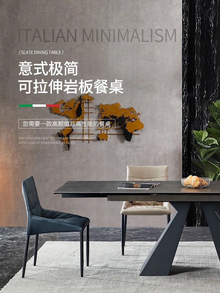 Extendable Extending Dining Table Coffee Restaurant Kitchen Study Dining Table Modern Luxury Service Mesa Living Room Furniture