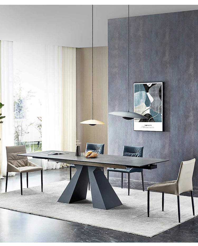 Extendable Extending Dining Table Coffee Restaurant Kitchen Study Dining Table Modern Luxury Service Mesa Living Room Furniture