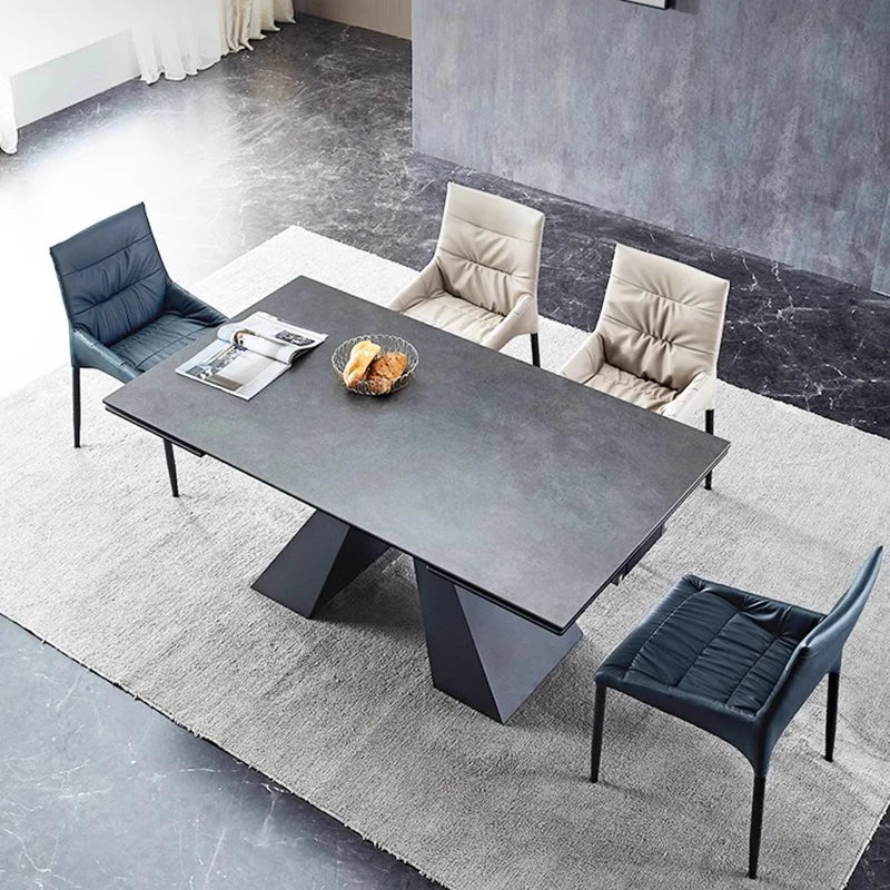 Extendable Extending Dining Table Coffee Restaurant Kitchen Study Dining Table Modern Luxury Service Mesa Living Room Furniture