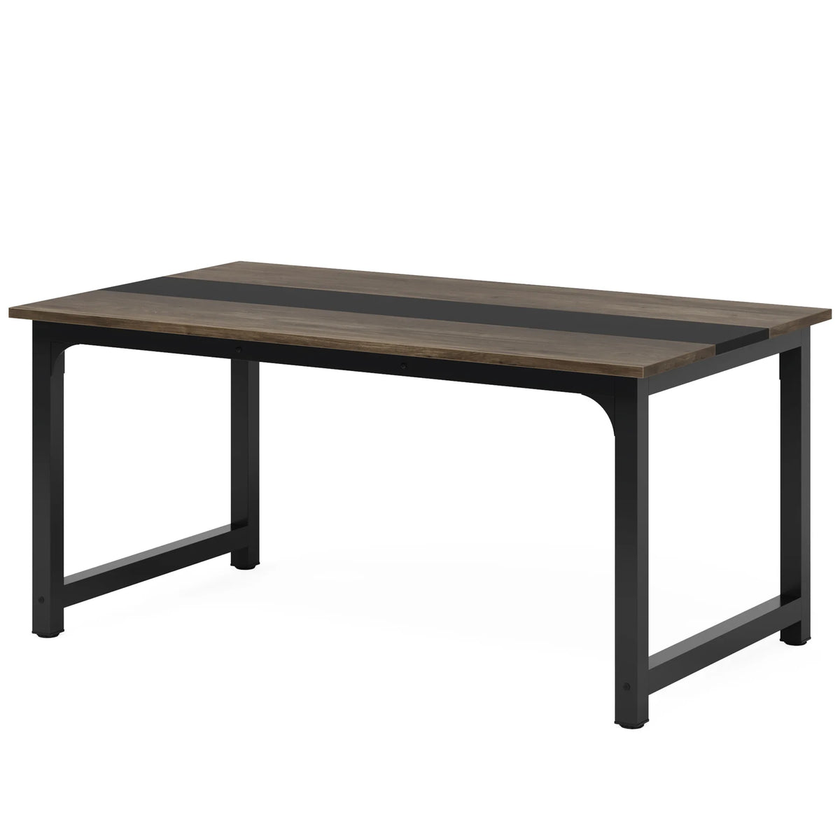 Tribesigns 63"x31.5" Dining Table, Industrial Kitchen Table for 6-8 Person, Rectangular Dinner Table for Dining Room Kitchen